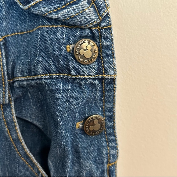 Mickey Mouse construction‎ vintage boys denim overalls 4T GUC classic 90s - Picture 4 of 8